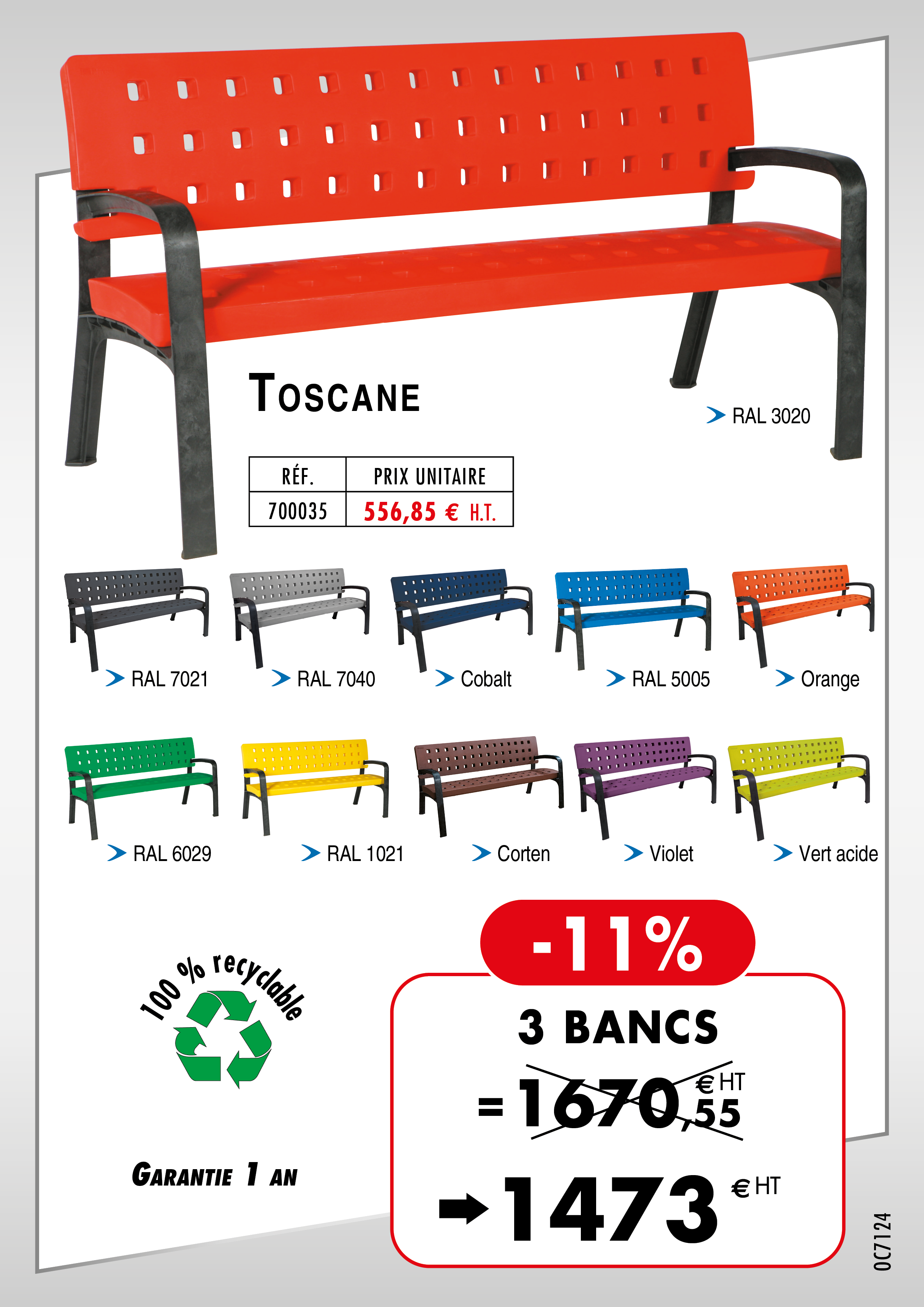 Banc public Toscane